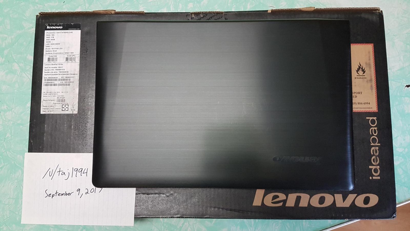 For sale Lenovo IdeaPad Y510p Gaming Laptop